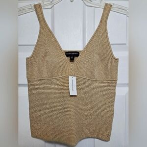Banana Republic Knit Tank Gold